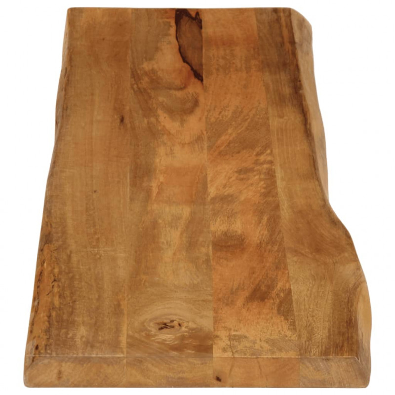 Blat stołu, 160x40x2,5 cm, naturalna krawędź, lite drewno mango