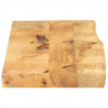 Blat stołu, 100x30x2,5 cm, naturalna krawędź, drewno mango