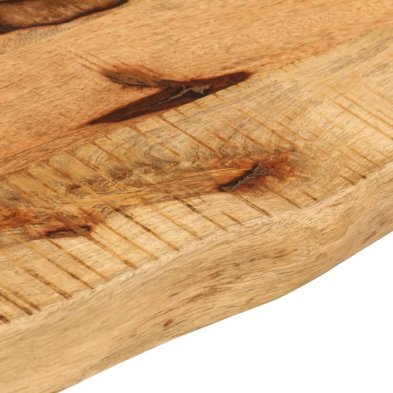 Blat stołu, 100x30x2,5 cm, naturalna krawędź, drewno mango