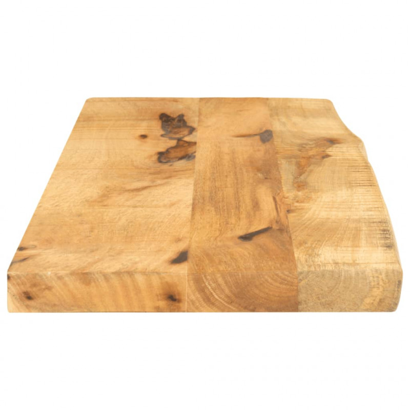 Blat stołu, 70x40x2,5cm, naturalna krawędź, surowe drewno mango