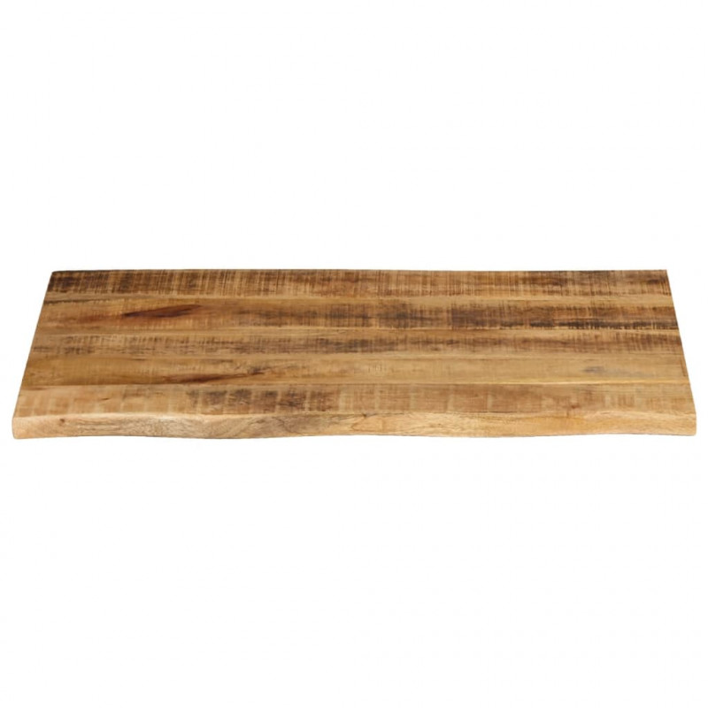 Blat stołu, 70x60x2,5cm, naturalna krawędź, surowe drewno mango