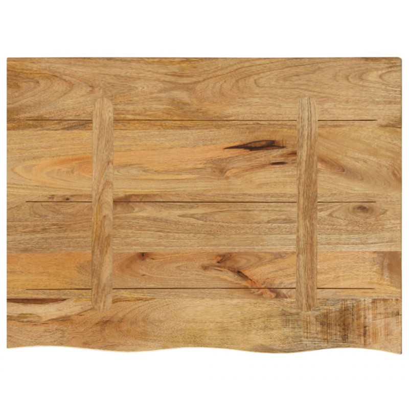 Blat stołu, 70x60x2,5cm, naturalna krawędź, surowe drewno mango