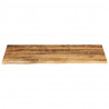 Blat stołu, 100x60x2,5cm, naturalna krawędź surowe drewno mango
