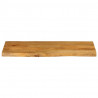 Blat stołu, 80x40x3,8 cm, naturalna krawędź, lite drewno mango