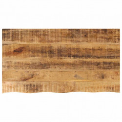 Blat stołu, 120x60x2,5 cm, naturalna krawędź, drewno mango