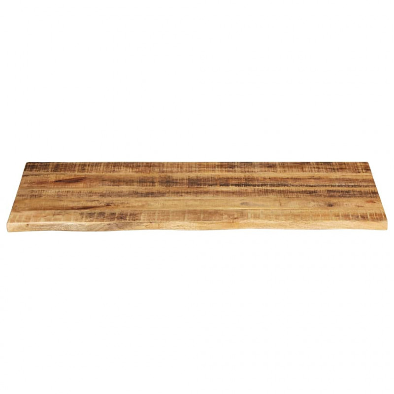 Blat stołu, 120x60x2,5 cm, naturalna krawędź, drewno mango