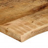 Blat stołu, 120x60x2,5 cm, naturalna krawędź, drewno mango