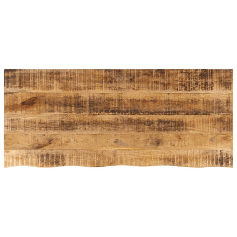 Blat stołu, 140x60x2,5 cm, naturalna krawędź, drewno mango