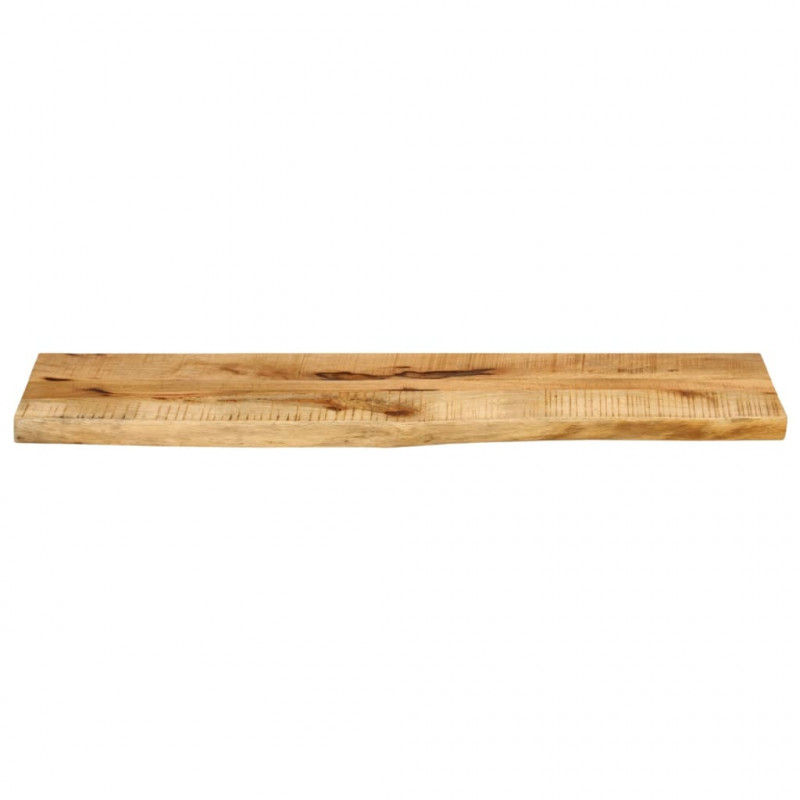 Blat stołu, 100x20x3,8 cm, naturalna krawędź, drewno mango