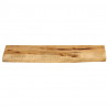 Blat stołu, 80x30x3,8cm, naturalna krawędź surowe drewno mango