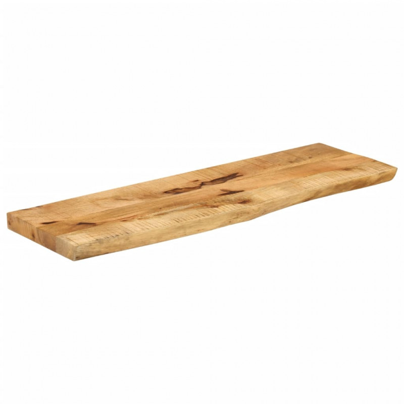 Blat stołu, 120x30x3,8 cm, naturalna krawędź, drewno mango