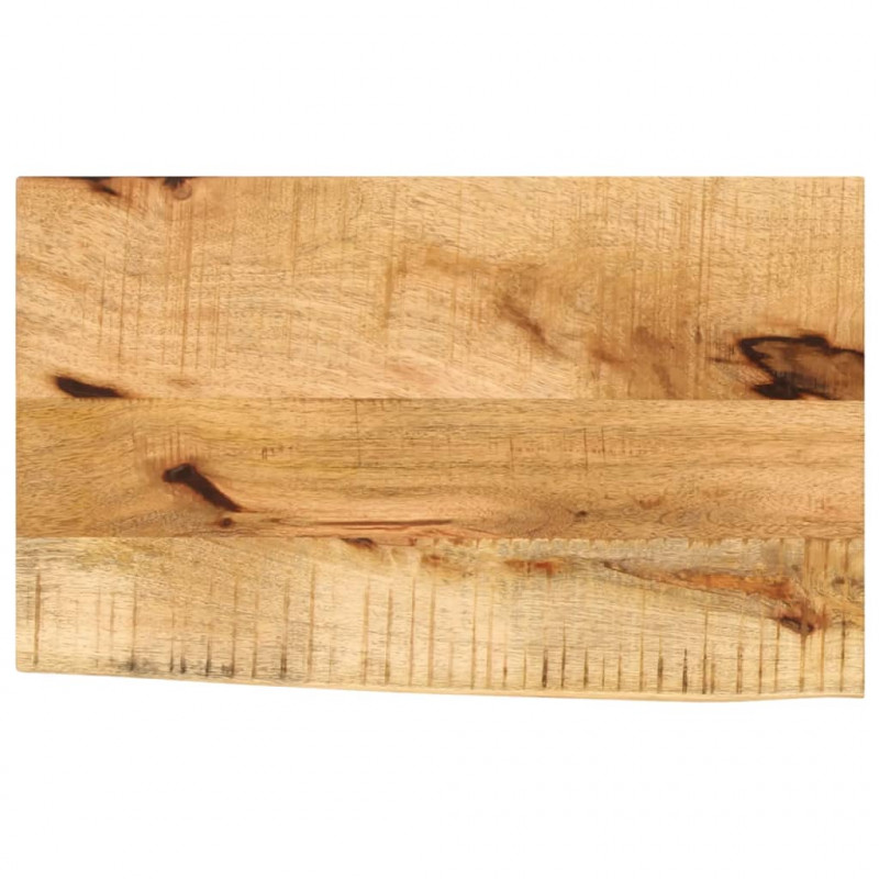 Blat stołu, 60x40x3,8 cm, naturalna krawędź, drewno mango