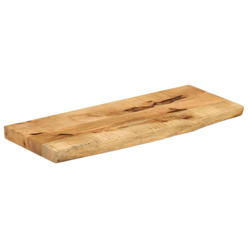 Blat stołu, 80x40x3,8 cm, naturalna krawędź, drewno mango