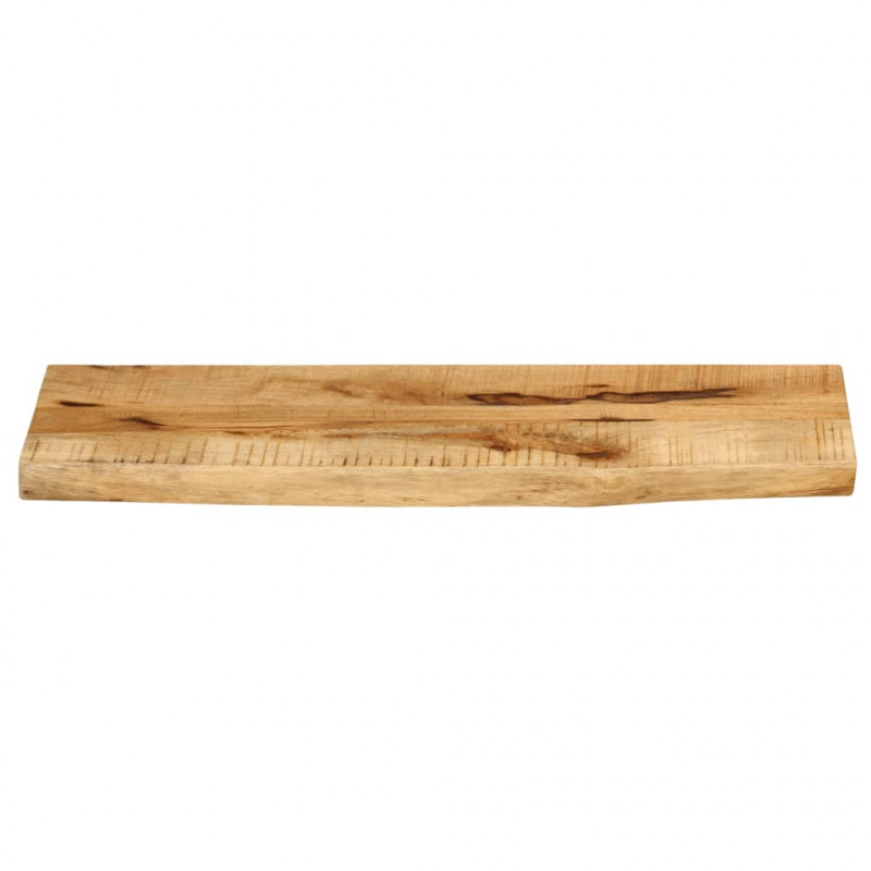 Blat stołu, 80x40x3,8 cm, naturalna krawędź, drewno mango