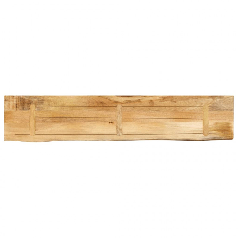 Blat stołu, 140x40x3,8 cm, naturalna krawędź, drewno mango