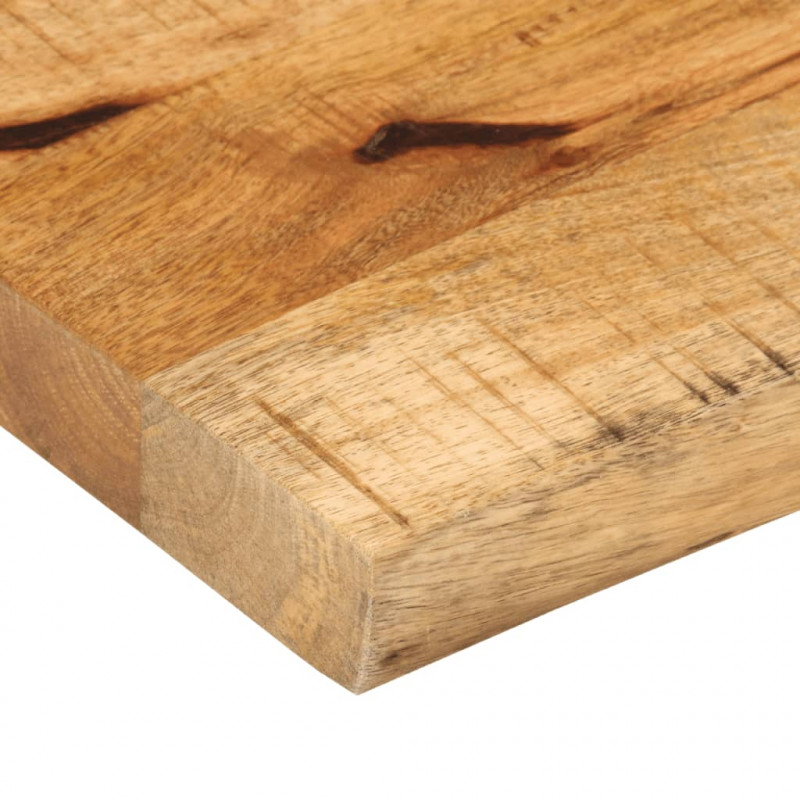 Blat stołu, 140x40x3,8 cm, naturalna krawędź, drewno mango