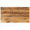 Blat stołu, 110x60x3,8 cm, naturalna krawędź, drewno mango