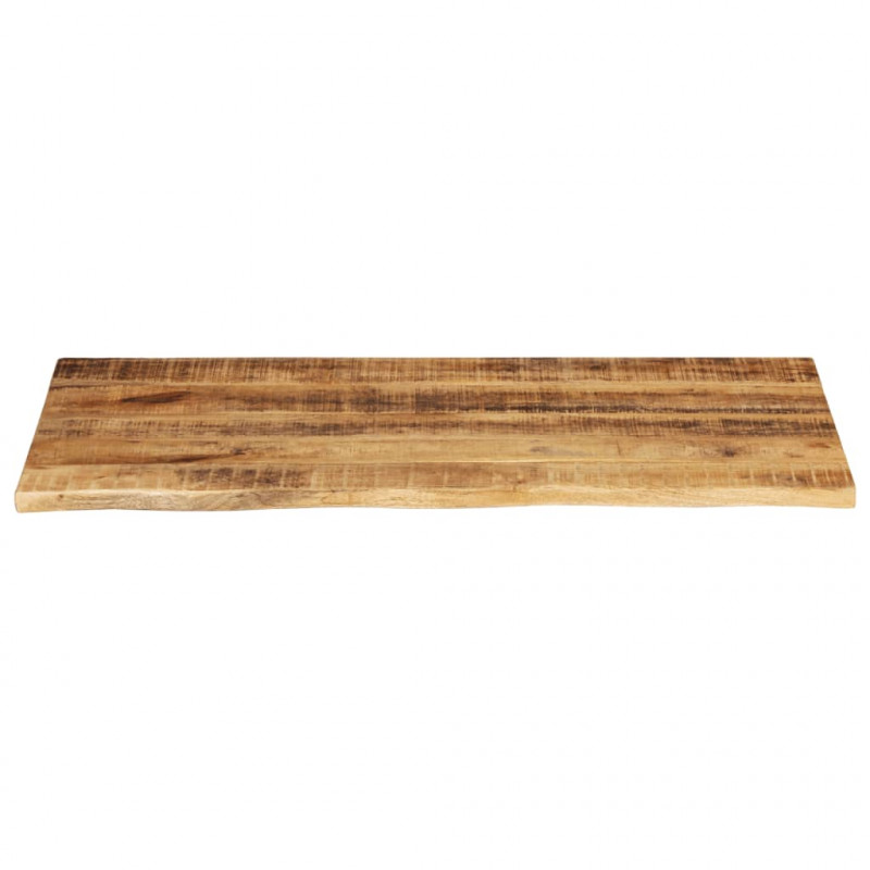 Blat stołu, 110x60x3,8 cm, naturalna krawędź, drewno mango