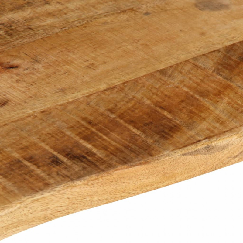 Blat stołu, 110x60x3,8 cm, naturalna krawędź, drewno mango