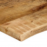 Blat stołu, 120x60x3,8 cm, naturalna krawędź, drewno mango