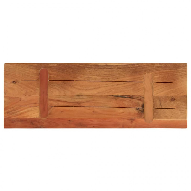 Blat stołu, 80x30x2,5 cm, prostokątny, lite drewno akacjowe