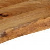 Blat stołu z naturalną krawędzią, 70x30x3,8 cm, drewno mango