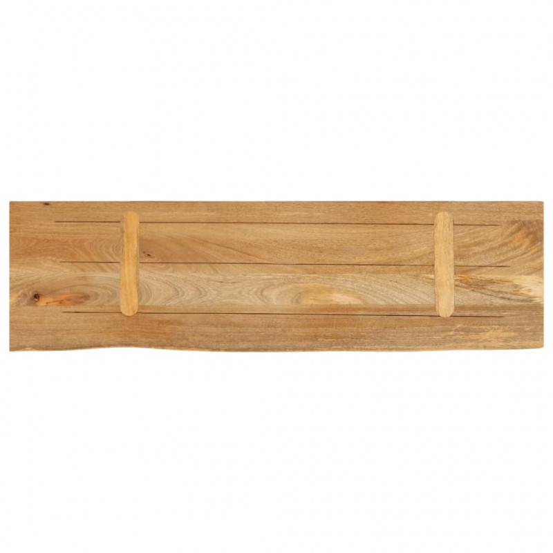 Blat stołu z naturalną krawędzią, 120x40x3,8 cm, drewno mango