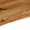 Blat stołu z naturalną krawędzią, 160x40x3,8 cm, drewno mango
