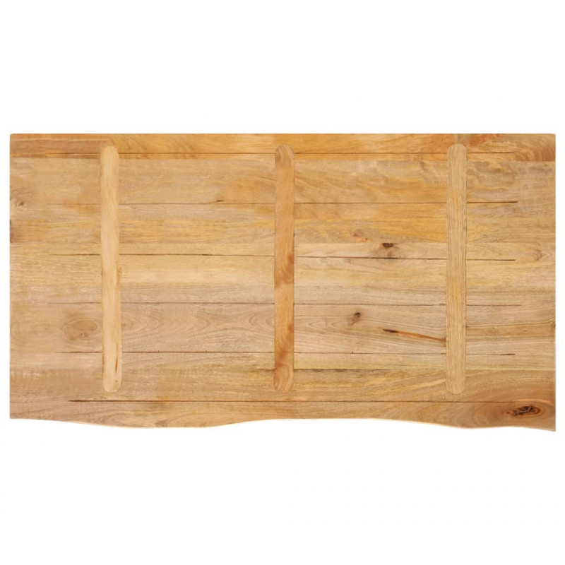Blat stołu z naturalną krawędzią, 110x60x3,8 cm, drewno mango