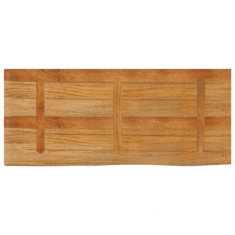 Blat stołu z naturalną krawędzią, 140x60x3,8 cm, drewno mango