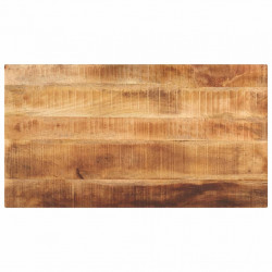 Blat do stołu, 120x70x2,5 cm, prostokątny, surowe drewno mango