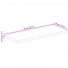 Blat do stolika, 70x30x3,8 cm, prostokątny, surowe drewno mango