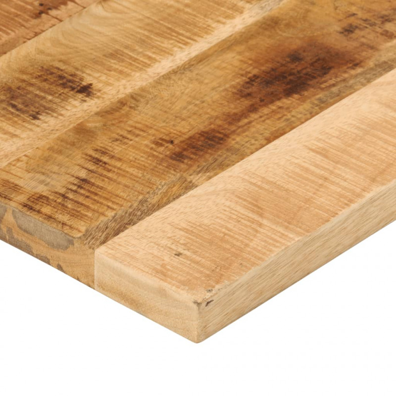 Blat do stolika, 90x50x3,8 cm, prostokątny, surowe drewno mango