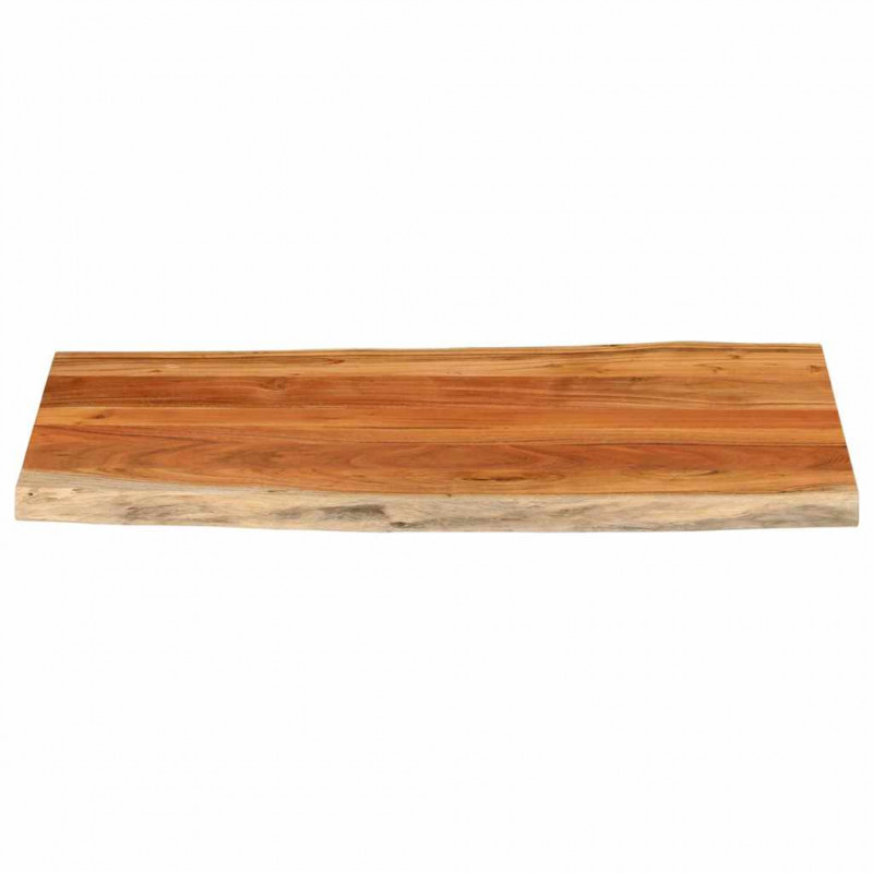 Blat stołu, 100x60x3,8 cm, drewno akacjowe, naturalna krawędź