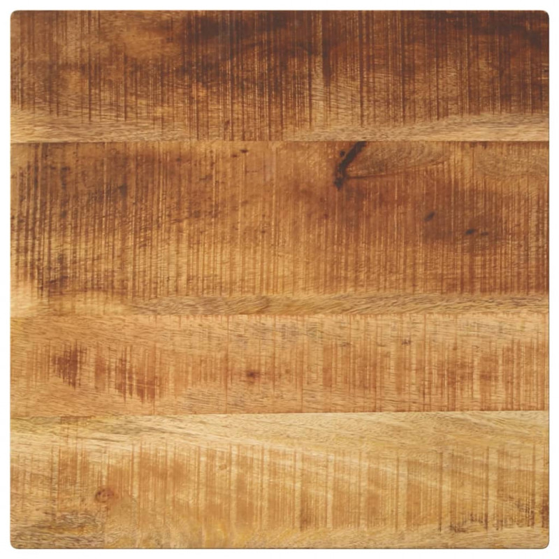 Blat do stolika, 60x60x3,8 cm, kwadratowy, surowe drewno mango