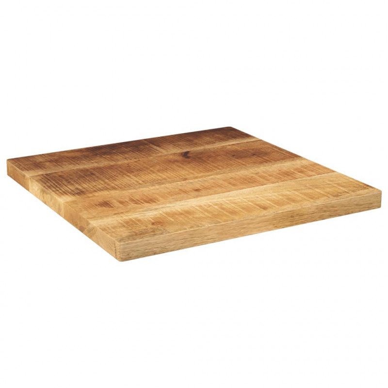 Blat do stolika, 60x60x3,8 cm, kwadratowy, surowe drewno mango
