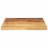 Blat do stolika, 60x60x3,8 cm, kwadratowy, surowe drewno mango