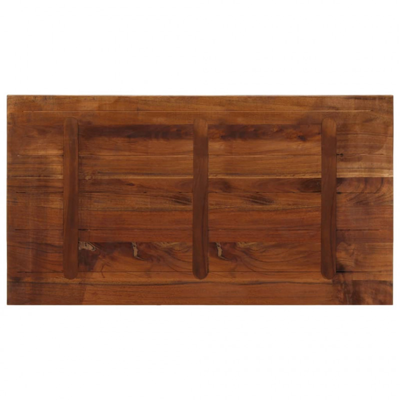 Blat stołu, 110x50x2,5 cm, prostokątny, lite drewno z odzysku