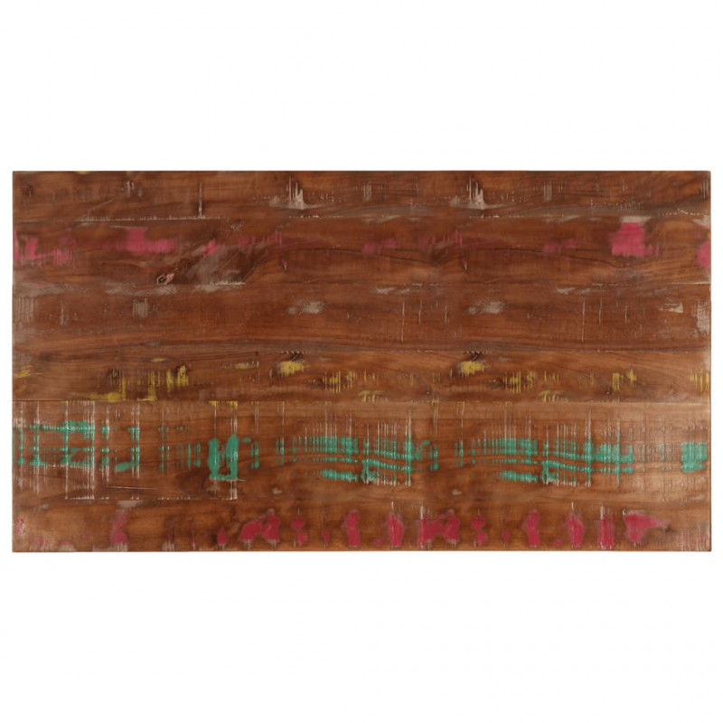 Blat stołu, 110x60x2,5 cm, prostokątny, lite drewno z odzysku