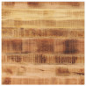 Blat do stolika, 70x70x3,8 cm, kwadratowy, surowe drewno mango