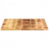 Blat do stolika, 70x70x3,8 cm, kwadratowy, surowe drewno mango