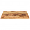 Blat do stolika, 80x80x3,8 cm, kwadratowy, surowe drewno mango