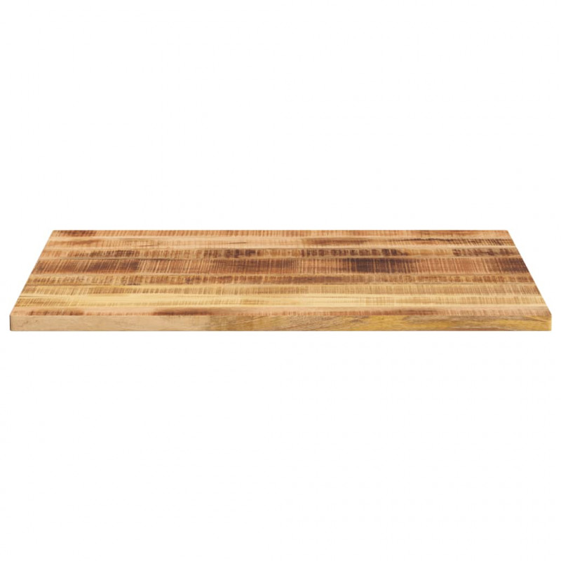 Blat do stolika, 90x80x3,8 cm, prostokątny, surowe drewno mango