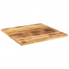 Blat do stolika, 90x90x3,8 cm, kwadratowy, surowe drewno mango