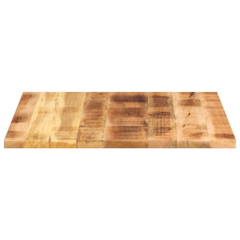 Blat do stolika, 90x90x3,8 cm, kwadratowy, surowe drewno mango