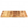 Blat do stolika, 90x90x3,8 cm, kwadratowy, surowe drewno mango
