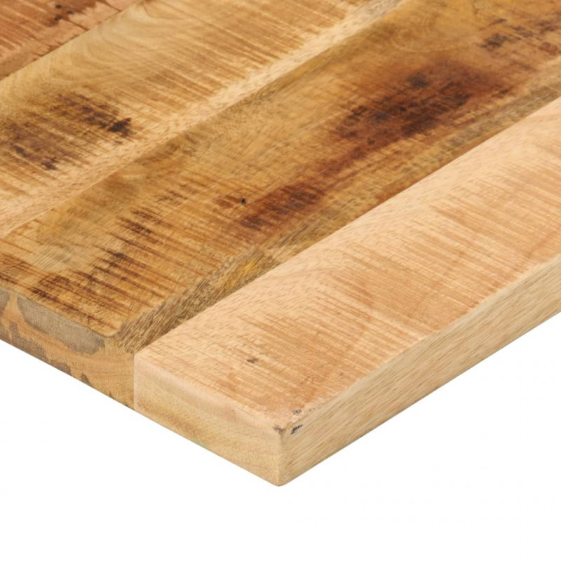 Blat do stolika, 90x90x3,8 cm, kwadratowy, surowe drewno mango