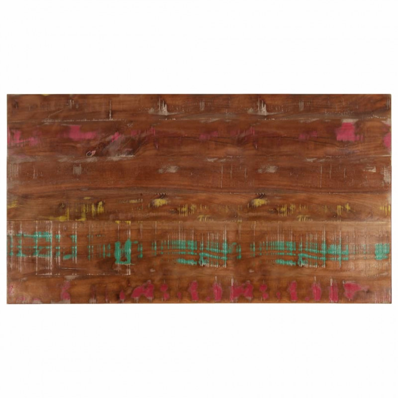 Blat stołu, 120x70x3,8 cm, prostokątny, lite drewno z odzysku