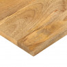 Blat stołu, 90x60x2,5 cm, prostokątny, lite drewno mango