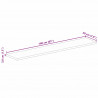 Blat stołu, 160x20x3,8 cm, prostokątny, lite drewno mango